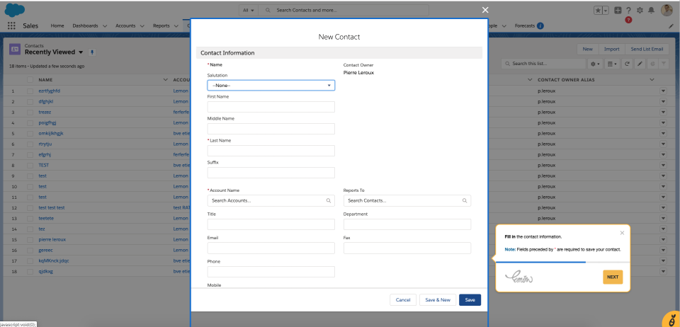 screenshot of Lemon Learning
